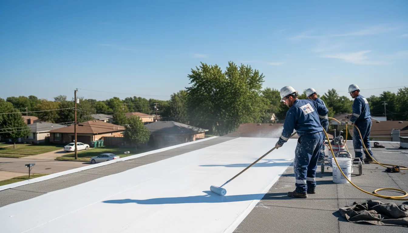 Commercial roof coating in Amberg, WI near me